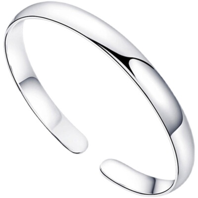 纯银贵妃手镯足银开口手环送女友