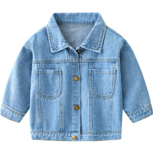 男童春装牛仔外套2026新款韩版春秋小孩夹克宝宝洋气开衫儿童上衣