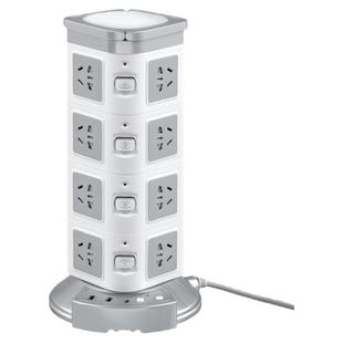 全铜多功能立体式插座带插排家用办公塔型插线板宿舍拖线板带USB