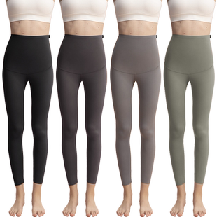 孕町孕妇打底裤子秋冬季外穿鲨鱼裤瑜伽裤高弹孕早中晚期孕妇专用