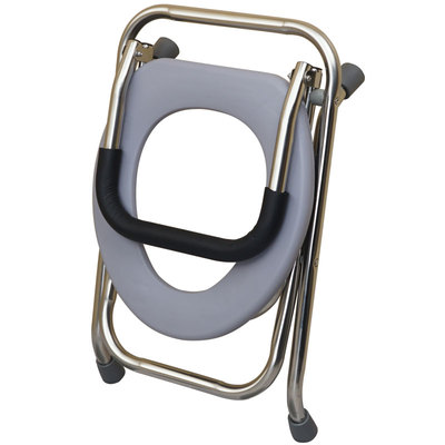 不锈钢可折叠老人坐便椅