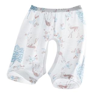 婧麒优可丝宝宝开档短裤新款夏季薄款裤子儿童五分裤宝宝婴儿夏装