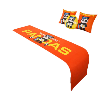 儿童床尾巾亲子房布置民宿床旗