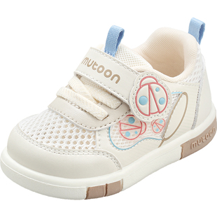 牧童新生婴儿叫叫鞋女2026夏季新款软底昆虫步前鞋男宝宝网面鞋子