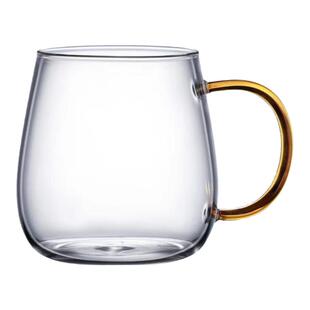 高硼硅耐热加厚玻璃杯水杯茶杯牛奶杯早餐杯家用玻璃带把