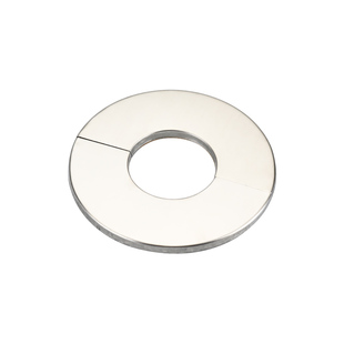 空调孔热水器排烟管不锈钢装饰盖管道水管圆形遮丑墙洞分体式堵塞