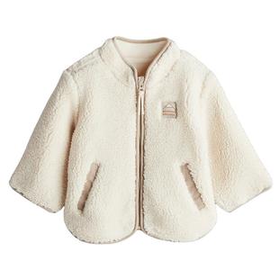 HM童装女婴外套冬季时尚立领泰迪绒开衫1239983