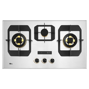 德国米芙MIFU三眼不锈钢定时灶天然气家用猛火三头炉嵌入式液化炉