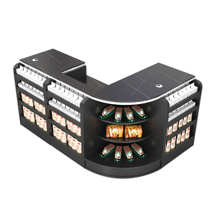 便利店专用收银台烟酒柜组合展示柜一体转角吧台店铺小型超市柜台