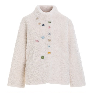 经典环保仿皮草毛毛外套2025冬季新款高级气质不规则设计保暖大衣