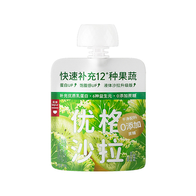 乐纯优格沙拉果蔬酸奶100g*6袋