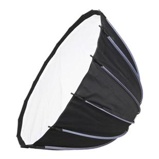 Hugfree专利快装深抛柔光箱90/120CM带格栅金贝免安装深口抛物线柔光罩外拍灯直播补光灯柔光灯罩保荣口