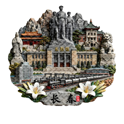 长春冰箱贴长白山哈尔滨文创装饰