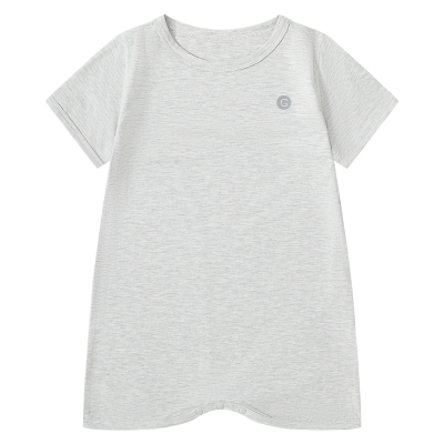 Griny【竹轻弹】婴儿短袖连体衣爬服新生儿衣服家居短袖睡衣睡袍