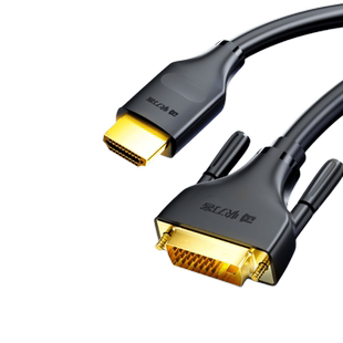 hdmi转dvi连接线笔记本电脑显示器高清4k转换器投影电视机顶盒ps5