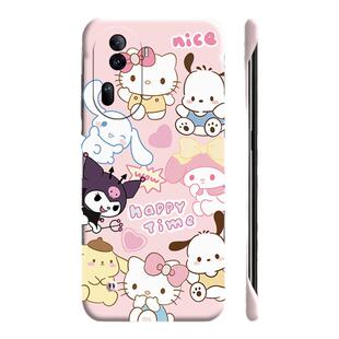 可爱kt猫适用opporeno11手机壳reno10pro+无边框reno9散热reno8新款reno7半包7se超薄5g硬壳防摔保护套外壳女