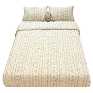 半夏田园风碎花纯棉床单床笠单件被套1.5米全棉亲肤可配三四件套