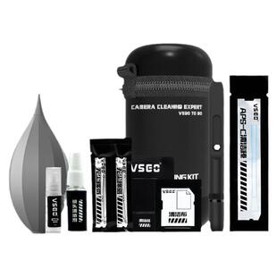VSGO威高24合1相机清洁套装镜头CMOS传感器清洁微单清洁棒佳能尼康索尼清灰清理洗工具气吹清剂镜头纸布除尘