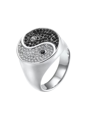 黑骨BLACKBONE777TripleSeven中式暗黑国风太极八卦男女同款戒指