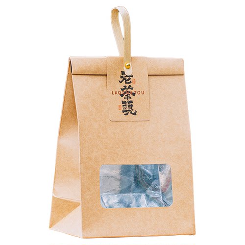 开窗茶叶包装盒散茶手提袋红茶绿茶白毫茶叶创意空包装新款上新