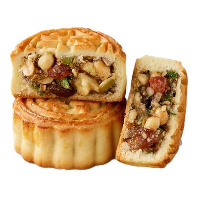 东北老式五仁月饼豆沙青红丝枣泥黑芝麻广式月饼中秋手工传统糕点