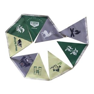 户外防水广告旗子拉旗开业挂旗旗帜定做小彩旗三角旗串旗吊旗定制