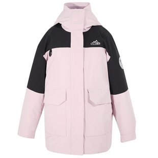 若潮大码女装2025冬季新款连帽两件套冲锋衣羽绒服户外运动胖MM