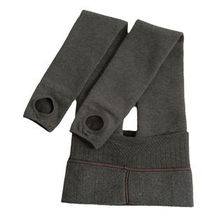 加绒加厚打底裤女高腰收腹显瘦竖条纹连裤袜秋冬季保暖羊毛打底袜