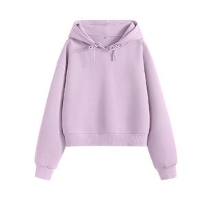 班尼路连帽短款卫衣女2026春夏新款青少年运动休闲日常百搭上衣Q