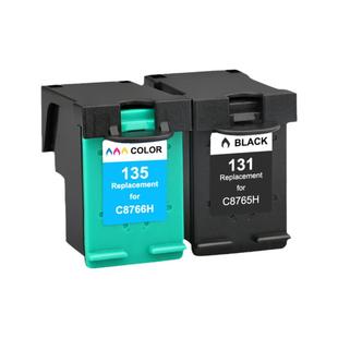 MAG适用 惠普HP Photosmart 2610 2710 2355 7830 8753 PSC2355 打印机墨水盒131 135油墨水盒黑色彩色墨盒