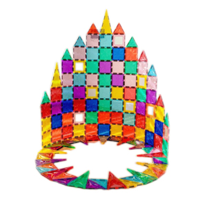 大号彩窗磁力片儿童拼装百变磁性积木 宝宝城堡积木强磁一整箱