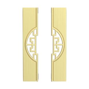 佐耐橱柜金色铜拉丝新中式把手厨房衣柜门法式抽屉高级感柜子拉手