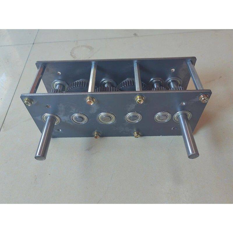 手摇增速齿轮箱双输出轴减速齿轮传动变速箱水力发电机可定做