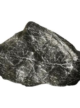 黑山石玻璃钢摆件户外庭院仿真假石头造景室外园林流水假山景观石