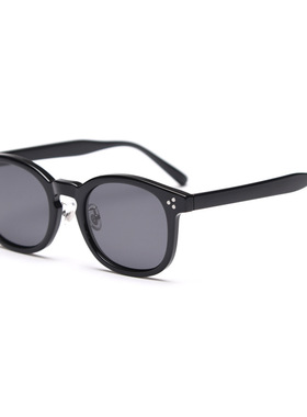 防紫外线椭圆形港风橙色太阳镜