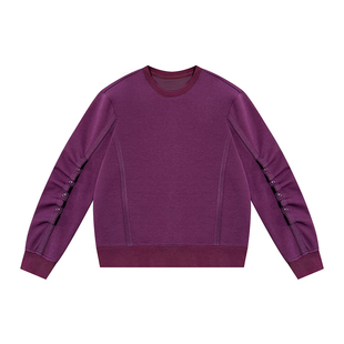 NILICO陈媚【罗兰花语】原创解构设计空气层长袖女卫衣