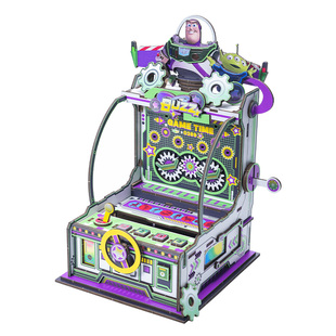 迪士尼正版巴斯光年推币机木质拼图3D立体拼装模型玩具总动员礼物