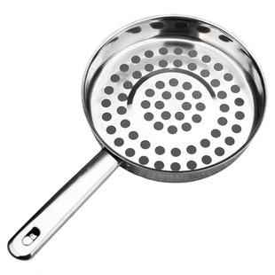 凉粉凉虾专用漏瓢不锈钢大孔漏勺陕西凉鱼漏鱼疙瘩汤面鱼漏勺