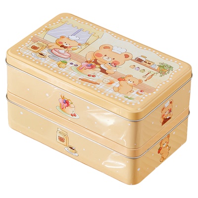 长方形铁盒收纳马口铁