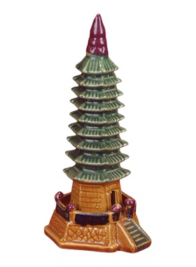 陶瓷文昌塔风水造景小摆件