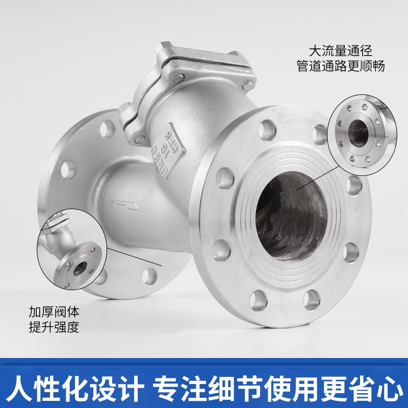 304不锈钢y型法兰过滤器不锈钢蓝式过滤器GL41W30蒸汽水管过滤阀