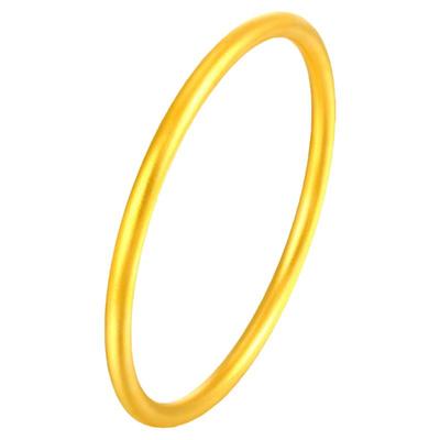 中国黄金女足金古法纯金手镯