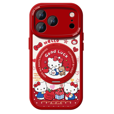 适用苹果17手机壳带支架卡通