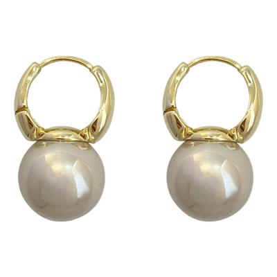 气质简约感珍珠耳扣法式小众时尚