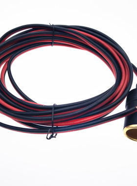 2.5平方点烟器母座线12V24大功率