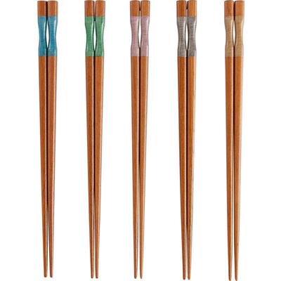 日本原装进口家用防滑木筷竹筷子