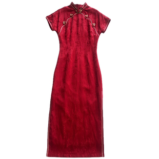 绯仪红色旗袍敬酒服新娘结婚订婚新中式2026新款小个子夏季高级感