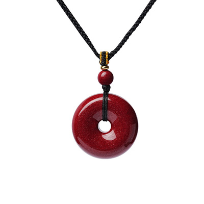 宫里上新正品高纯度朱砂平安扣