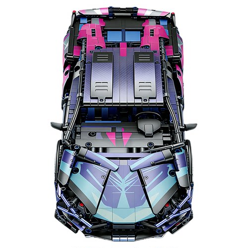 美洛可玩具•兰博基尼跑车积木拼装模型遥控汽车赛车男孩益智组装