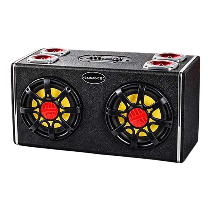 车载低音炮大音量12V24V汽车音响220V家用手机家庭蓝牙音箱车用